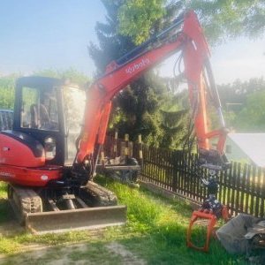 foto 3.5t minibagr Kubota +NOVÉ PASY